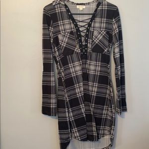 Flannel style dress